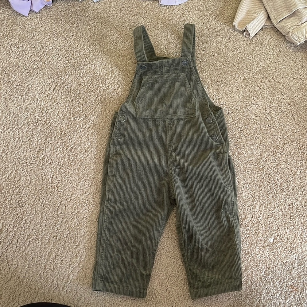 Zara kids long corduroy overalls